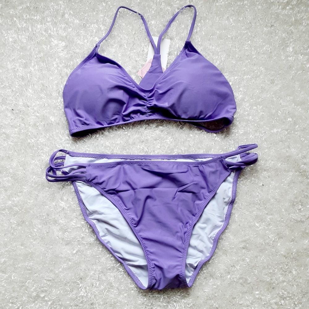 Two piece purple Swimsuit size XL